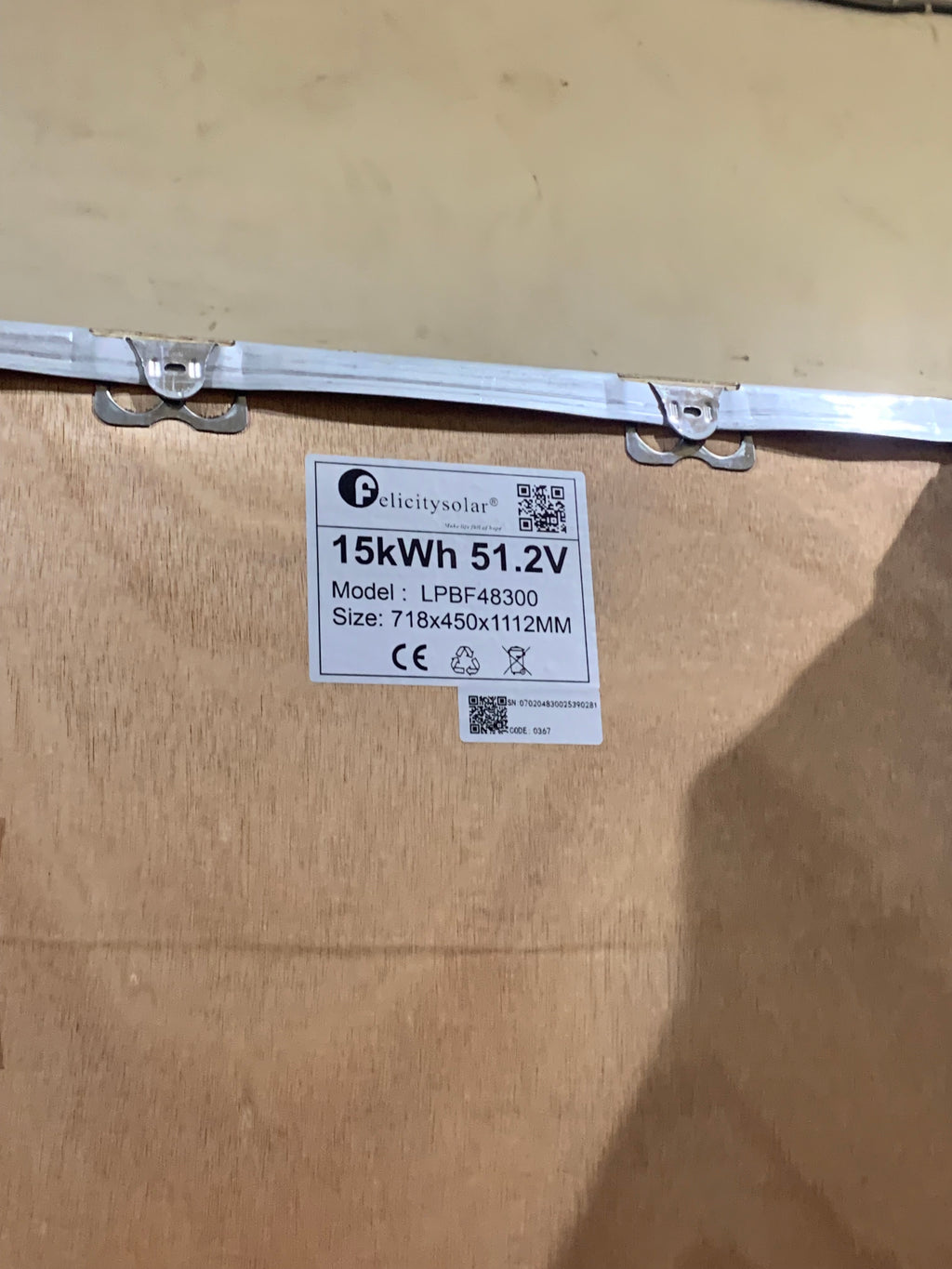 15kwh 48v  felicity lithuim batteries