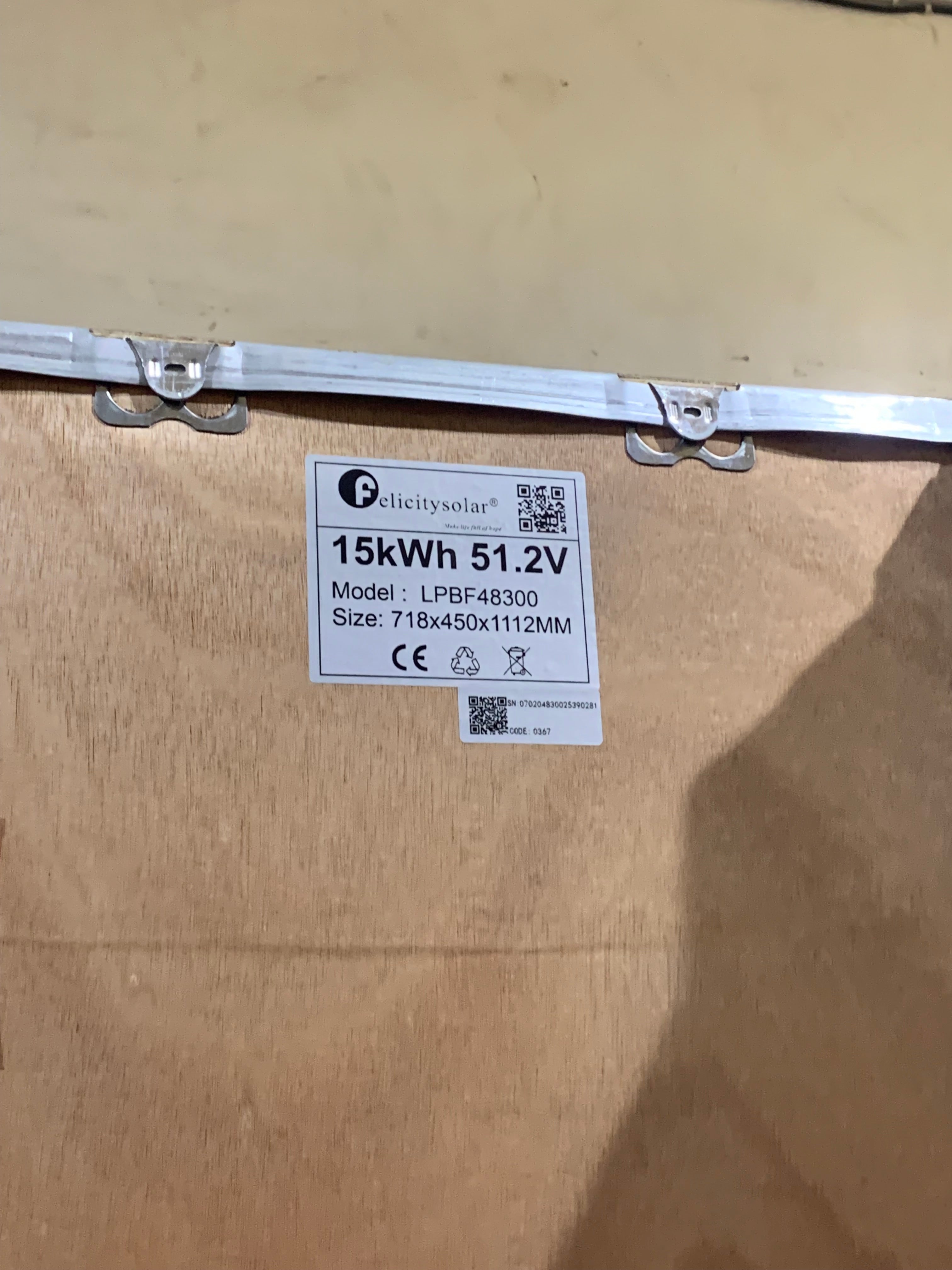 15kwh 48v  felicity lithuim batteries