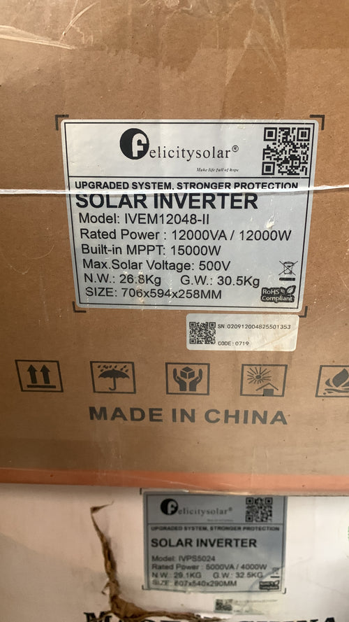 12kva 48v Felicity solar inverter (hybrid)