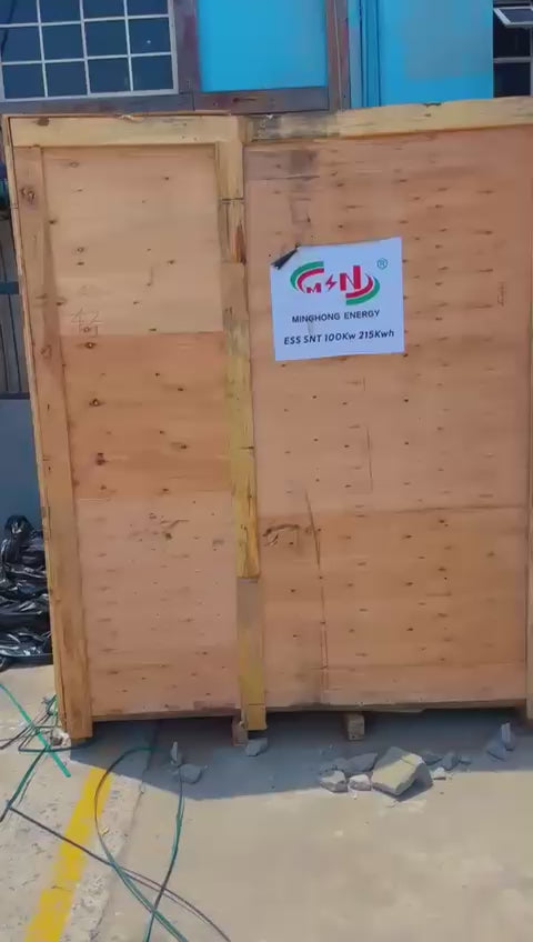 Msn all~in~one solar system(industrial inverter) 100kw output and 215kwh of battery