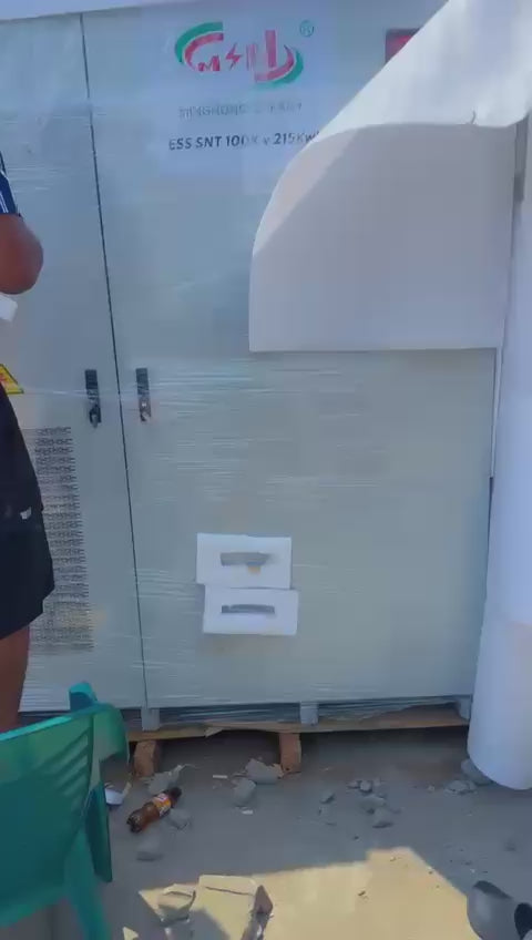 Msn all~in~one solar system(industrial inverter) 100kw output and 215kwh of battery