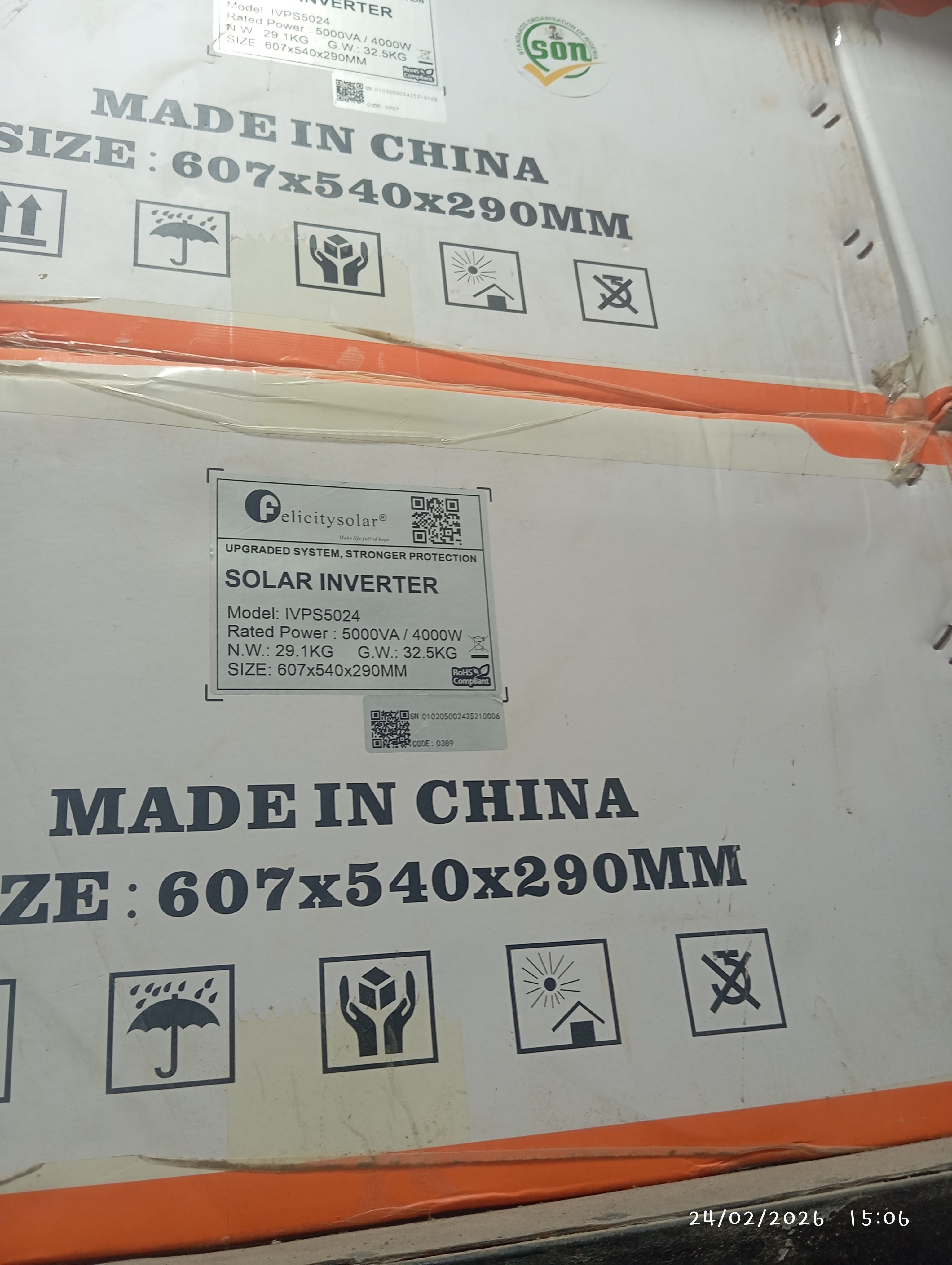 5kva 24v felicity solar inverter(transformer based)